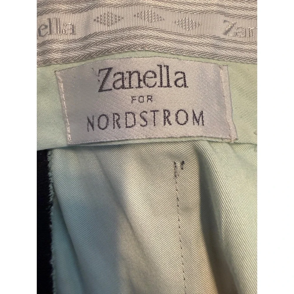 Zanella Nordstrom Mens Charcoal Gray Pleated Wool Dress Pants Italy 36x32 111164